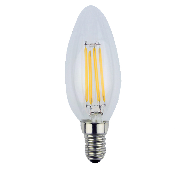 Ce saso approved e27 base 4w led filament bulb