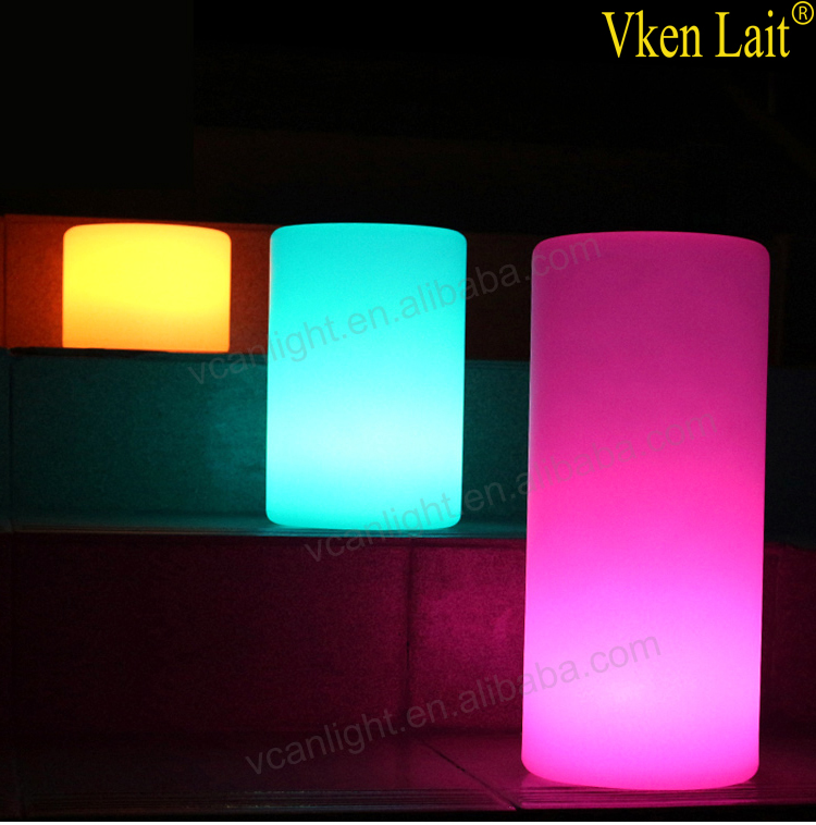 Rechargeable Wireless colors change led night long light for event