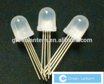 China Top Factory rgb led 10mm diffused Common Anode Light Emitting Diodes ( CE & RoHS