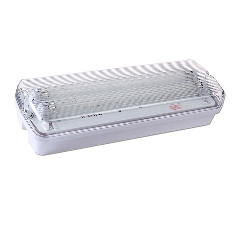 KE108 ISO approved ip65 2x8W fluorescent tube emergency bulkhead light