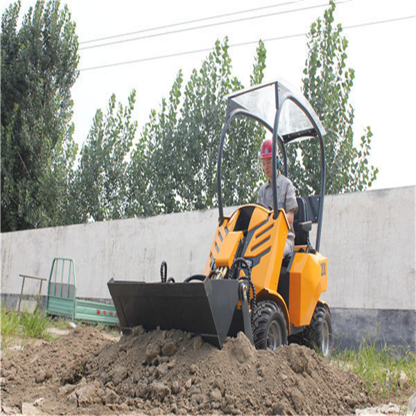 Gasoline engine 4 wheel drive Small Scale Backhoe Loader for Sale