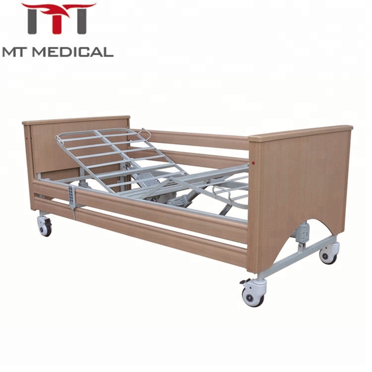 Lowest position electric hospital furniture medical nursing bed home care bed