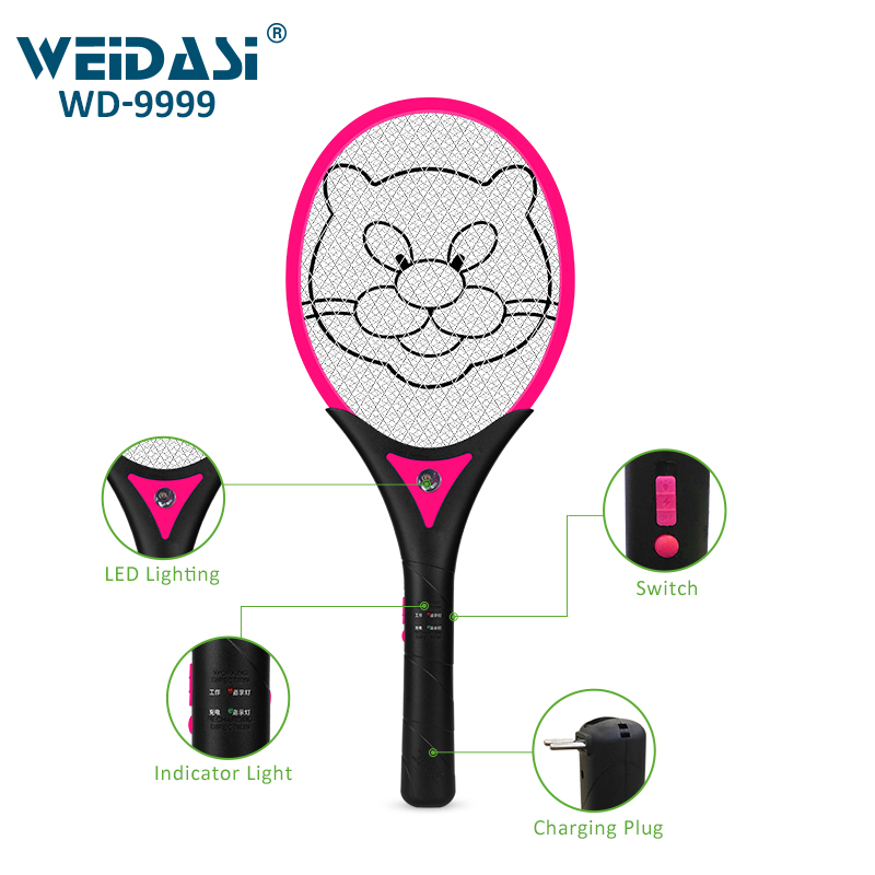 insect zapper rechargeable handheld fly swatter electric mosquito racket