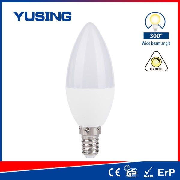 C37 E14 LED Candle Bulb 6W Dimmable LED Candle Bulbs