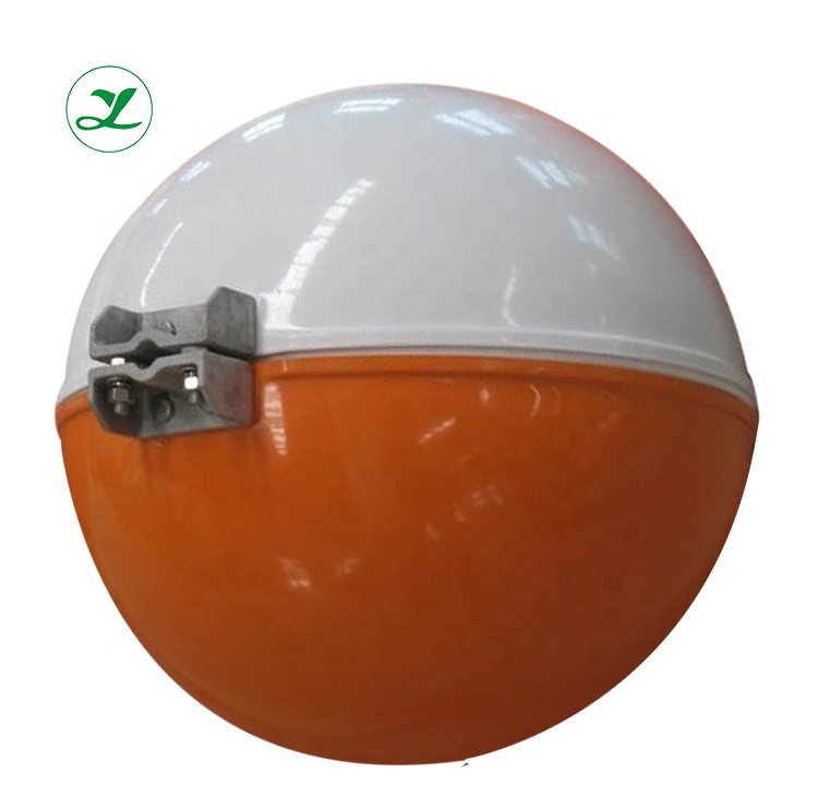 frp ball aircraft aviation waring spheres over head line marking balls