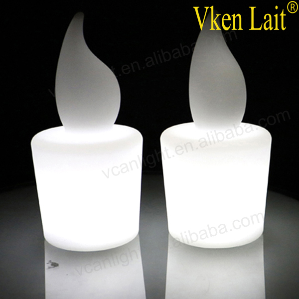 waterproof battery operated dancing flame led candle with flame