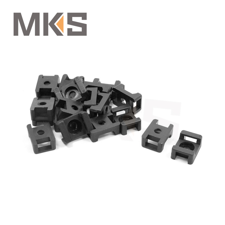 nylon 66 self adhesive saddle Type Cable tie mount