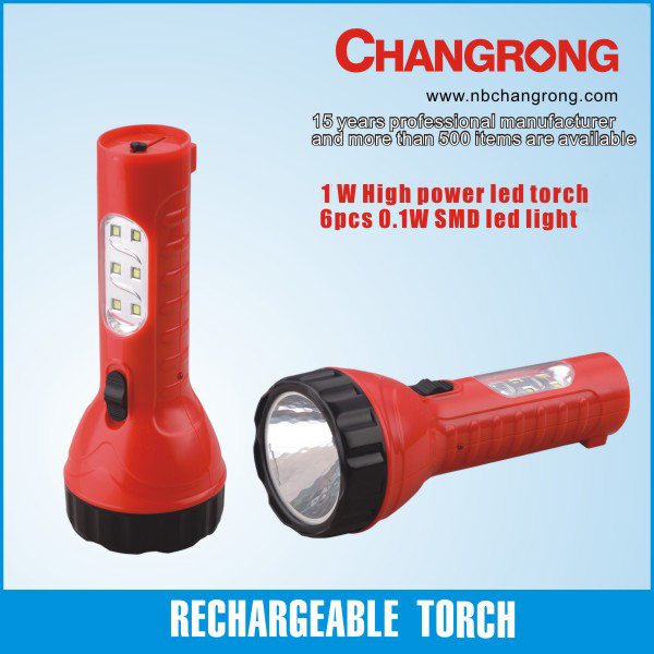 beautiful new plastic rechargeable hot sale high quality led torch