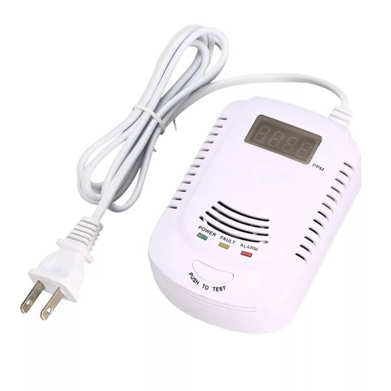 plugin natural gas detector plug in monoxide detector alarm sensor de gas co