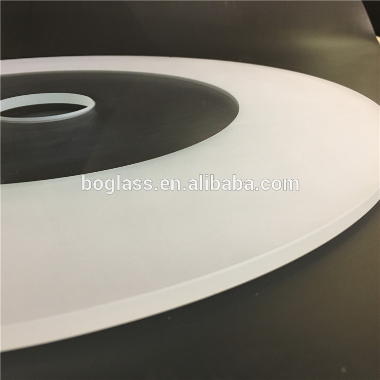 Large Round White Glass Circle Sheet Used for Light Cover Flat Pieces Lens