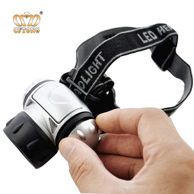 High-performance Led Headlamp With Elastic Strap Long Range Long Life 7led Head Torch