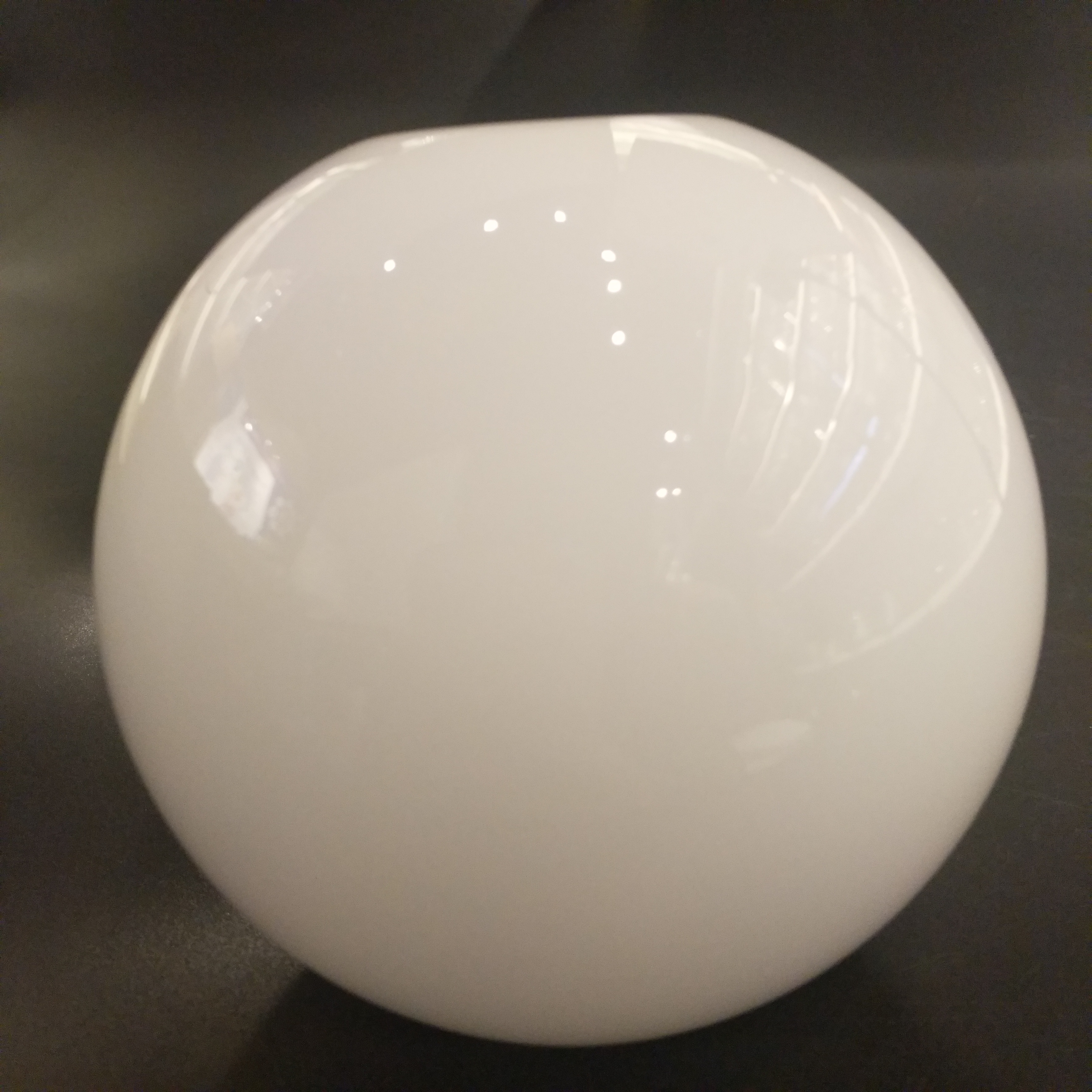 Matt Molded Blown Lighting Ball Opal White Glass Shade For Lamps