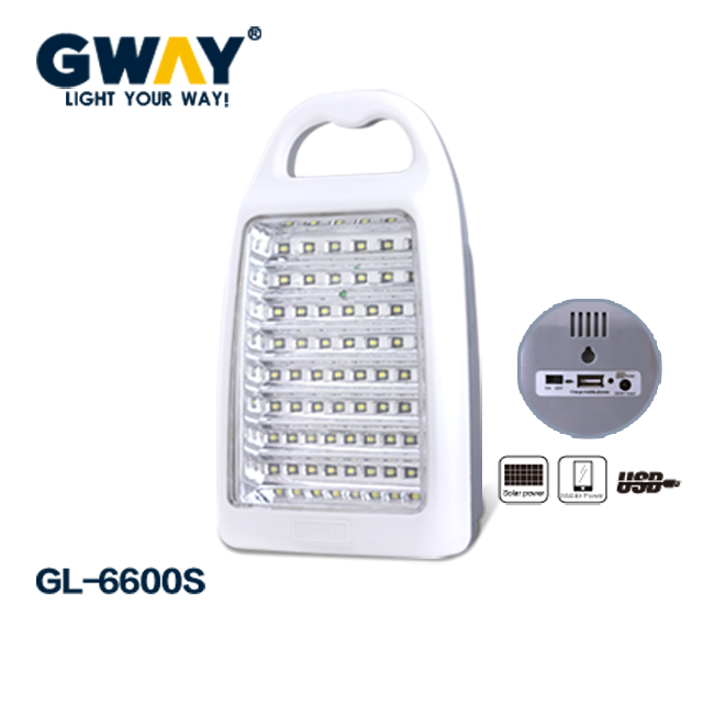 rechargeable led home emergency light 6W 60 pcs SMD LED