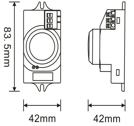 110-240 V/AC dimmable microwave sensor switch (PS-RS08D)