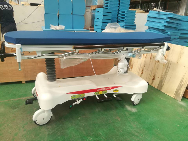 Hydraulic emergency ambulance stretcher for sale patient transfer cart