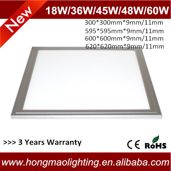 custom square size 72w 54w 48w 36w led light panel