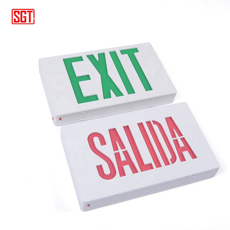 Hot selling UL rechargeable emergency exit sign light