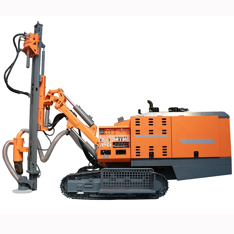 Mobile Steel Crawler Blast Hole Drilling Rig DTH Drilling Machine