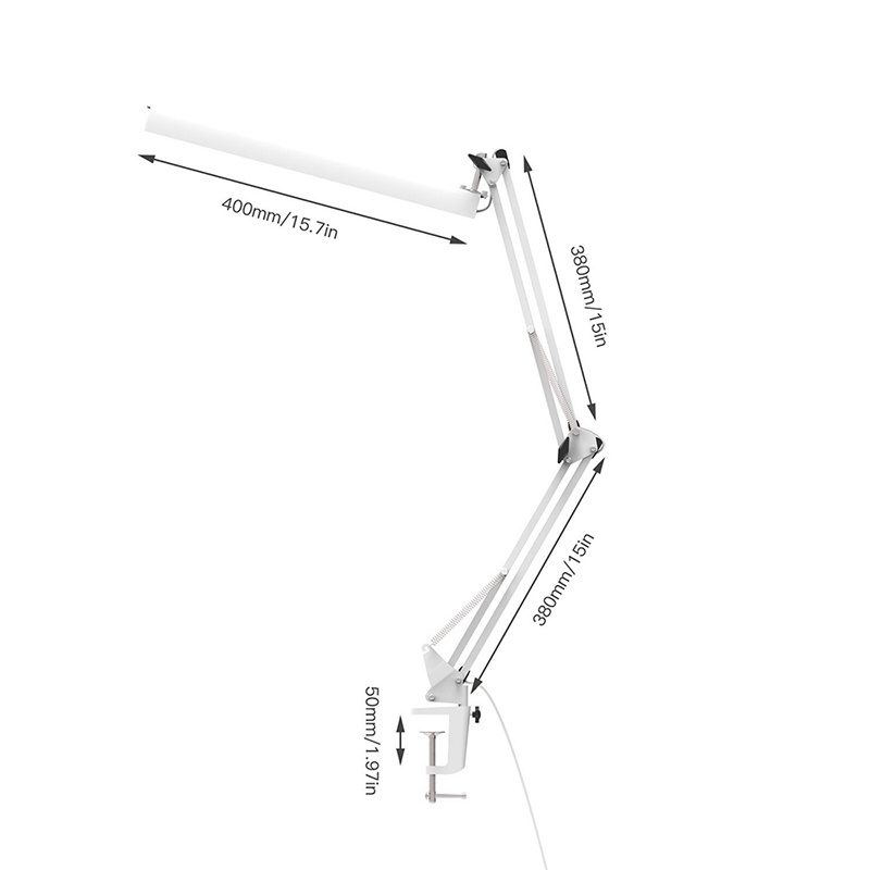 UYLED A16 Clamp Flexible Arm Floding LED Clamp Desk Lamp