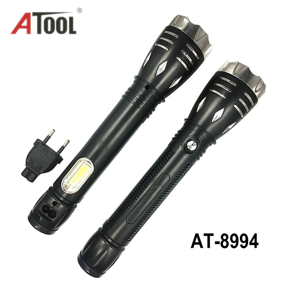 pup cob torch made in ningbo led rechargeable torch light with brazil plug