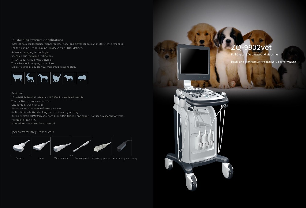 Portable Vet Data Diagnosis Handheld Animal ECG Machine