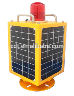 Long life and low intensity LED 5w Airport Runway solar powered obstruciton warning Light