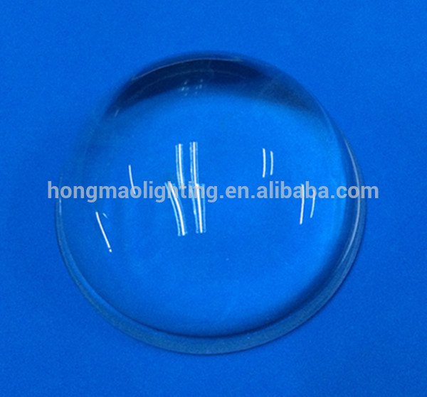 100Degree 30mm height optical 77mm glass lens for high bay leds