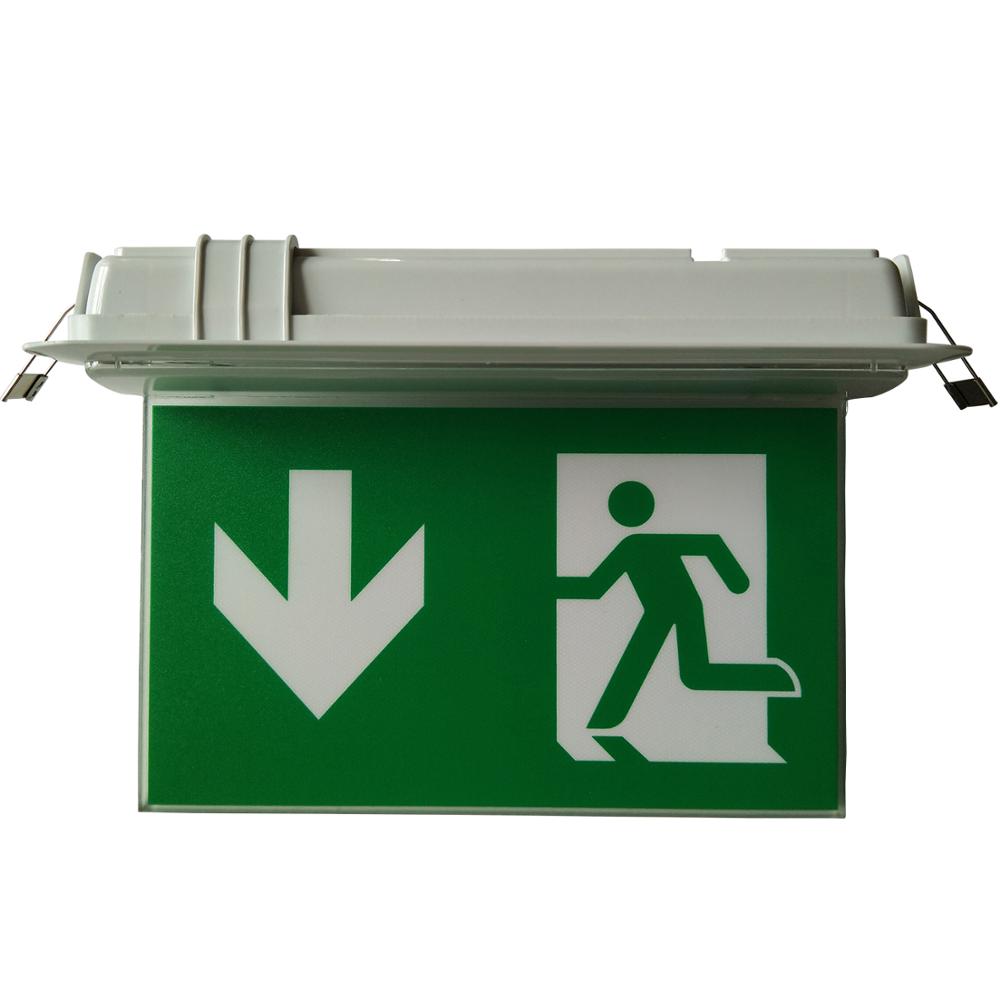 3W Double-side LED Embedded Emergency Exit Sign Light