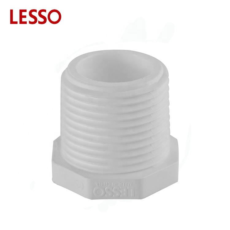 LESSO ASTM standard PVC SCH 40 Schedule 40 fittings plug with thread