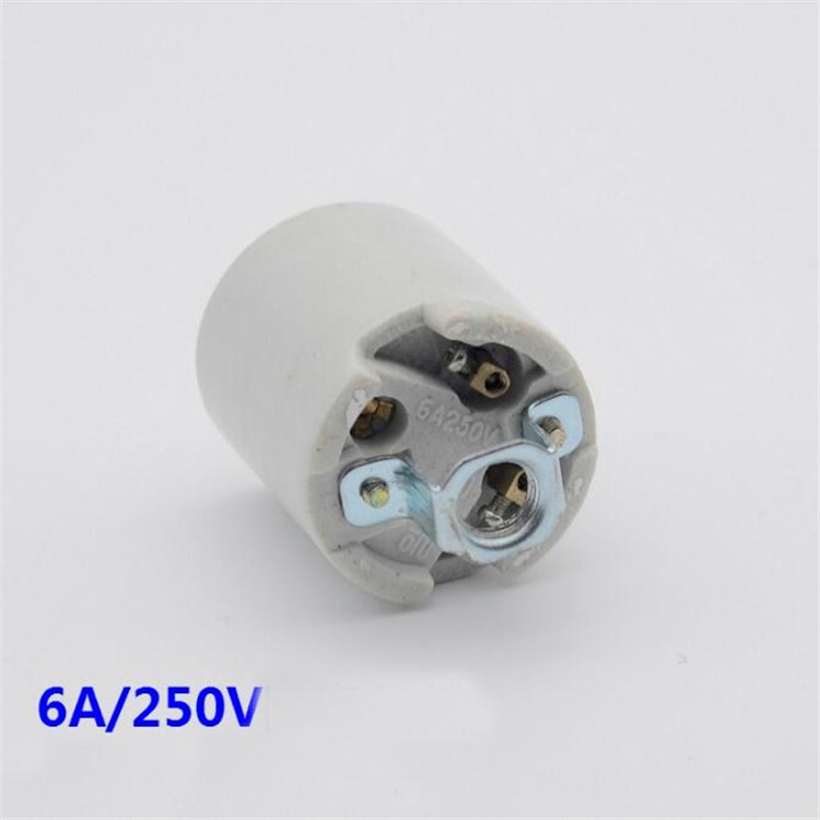 Table lamp chandelier lighting E27 ceramics lampholder lamp socket with metal case M10 screw