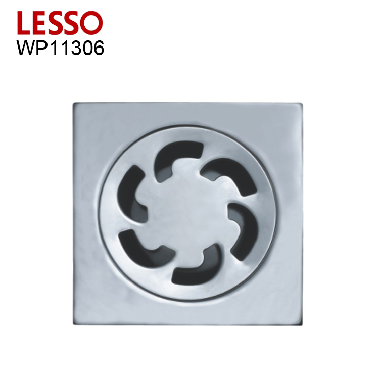 LESSO WP11306 chrome polished sanitary anti-odor shower 202 stainless steel channel floor drain