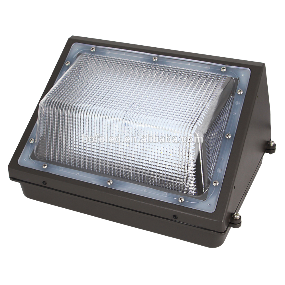 40W 50W 60W outdoor wall mounted warm white waterproof led wall pack 2700k