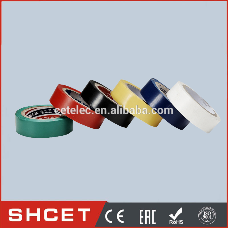 0.13mm*19mm*20m China Insulation PVC Adhesive Tape Requested Color