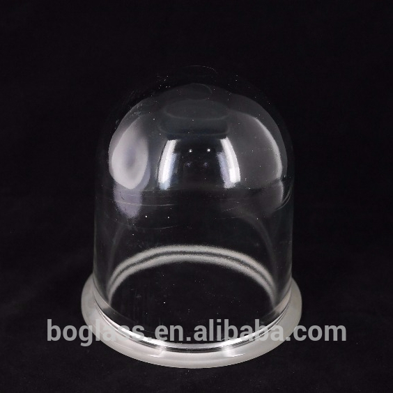 Chinese factory Hand-blown Transparent glass tube light cover