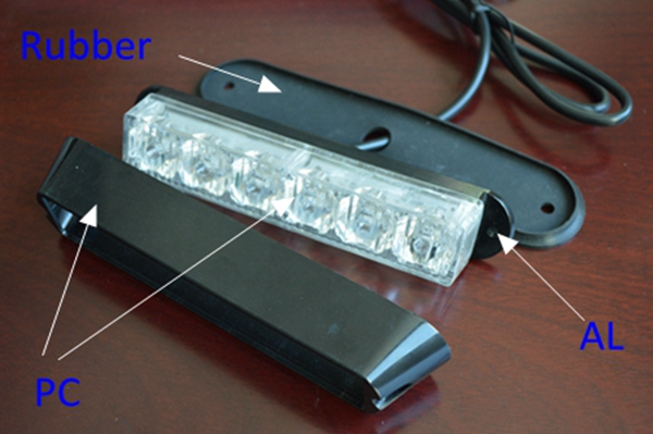 Amber Strobe 6 led 18W R65 12 volt lights