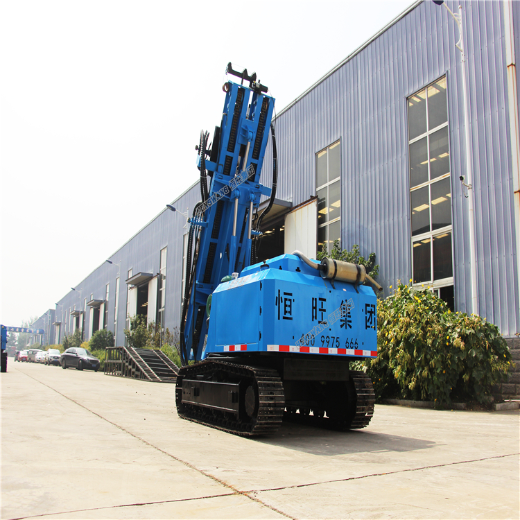 hydraulic piling rig machine crawler type guardrail post pile driver