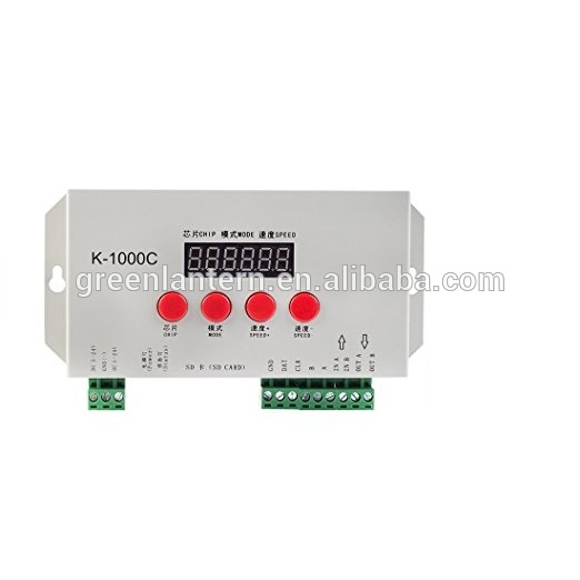Hot sale K-1000C(T-1000S updated) RGB controller for WS2812B WS2813 WS2811 WS2801 Led strip 2048 Pixels with factory price