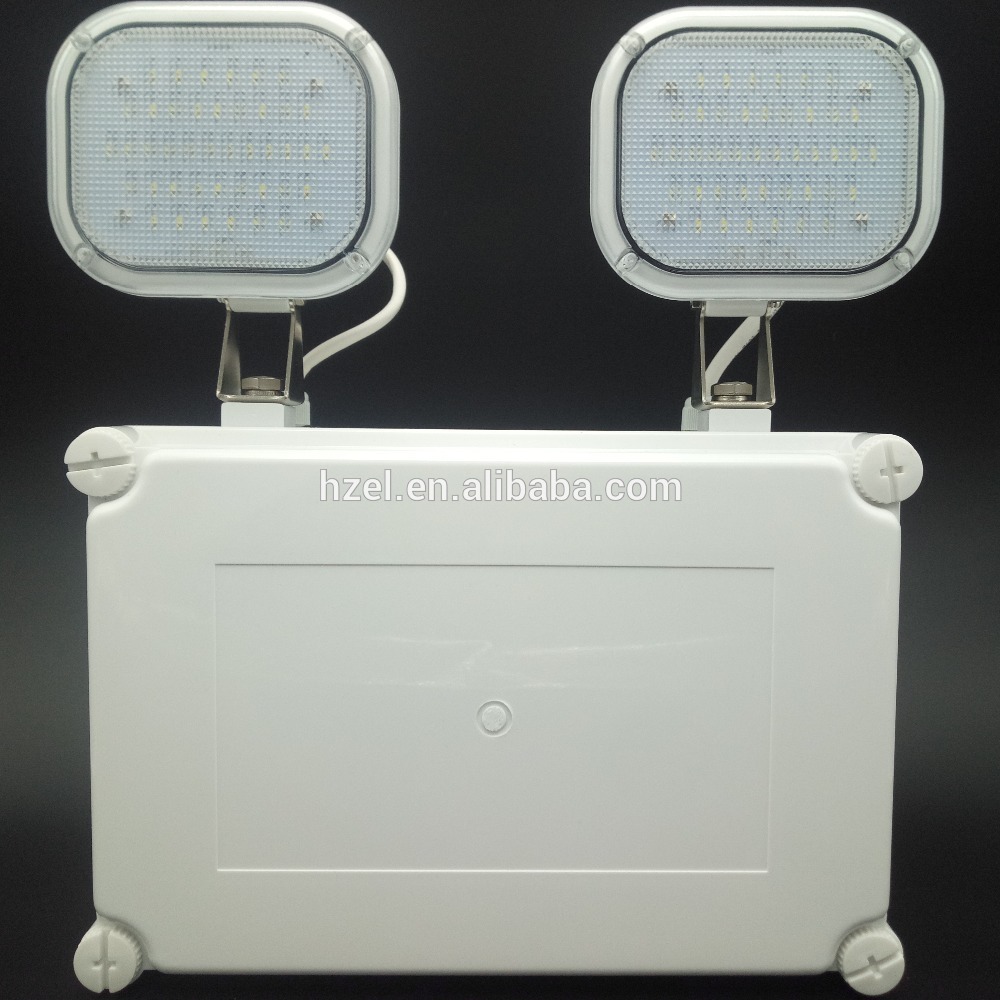 LED two head emergency light high brightness ip 65 water proof