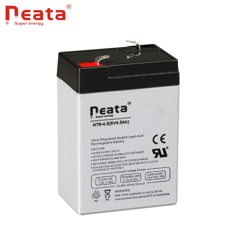 rechargeable lead acid rechargeable battery 6v 4.5ah for weight scale alarm system