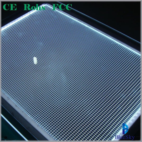 Wholesale LED light guide panel for Advertising Exhibition pmma prismatic acrylic sheet for lgp 3mm acrylic light guide panel