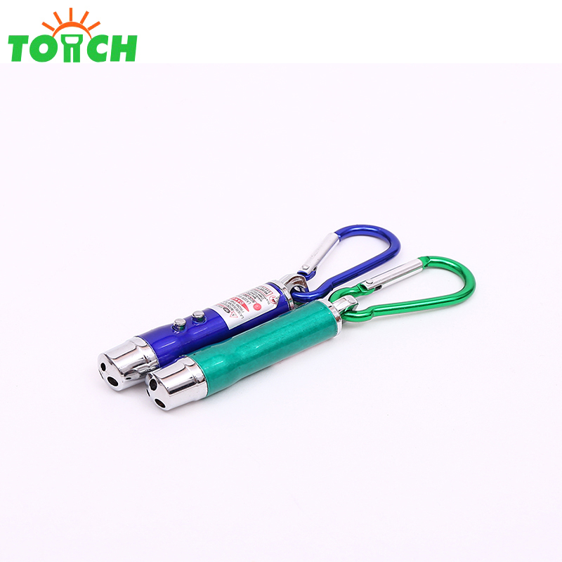 Yiwu item aluminum mini Laser led keychain flashlight UV keychain light with keyring