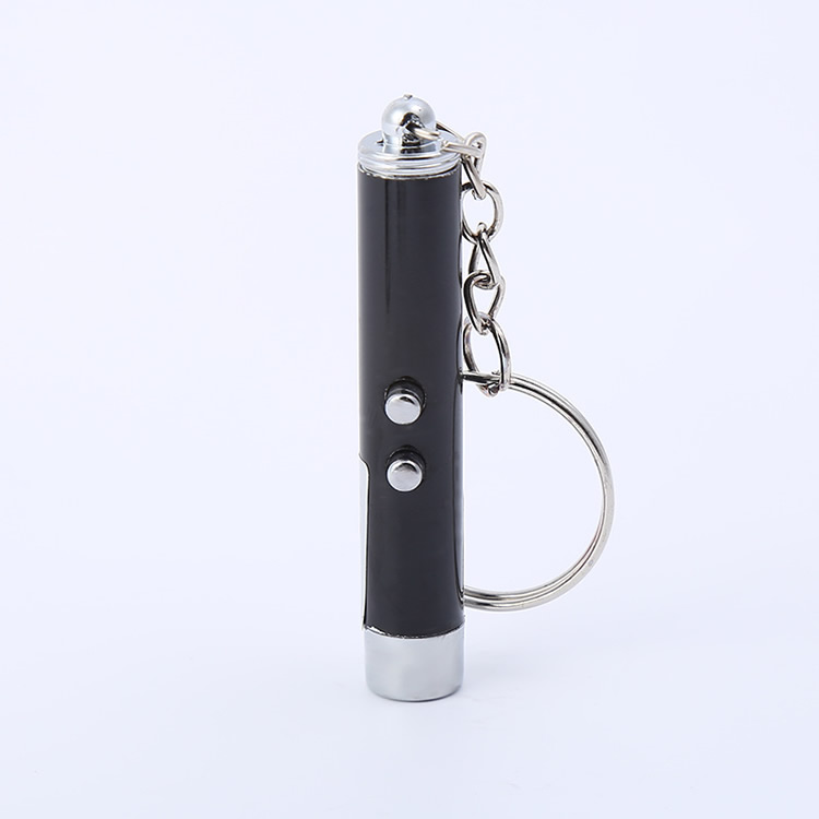 Newest design promotional gift  keychain flashlight  red laser pointer pen keychain flashlight