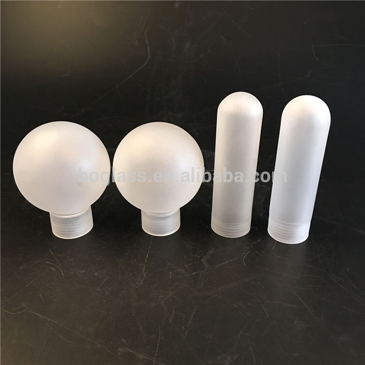 china manufacturer hot sale high quality hollow cylinder shape outsider frosted borosilicate glass lighting tube with G9 screw