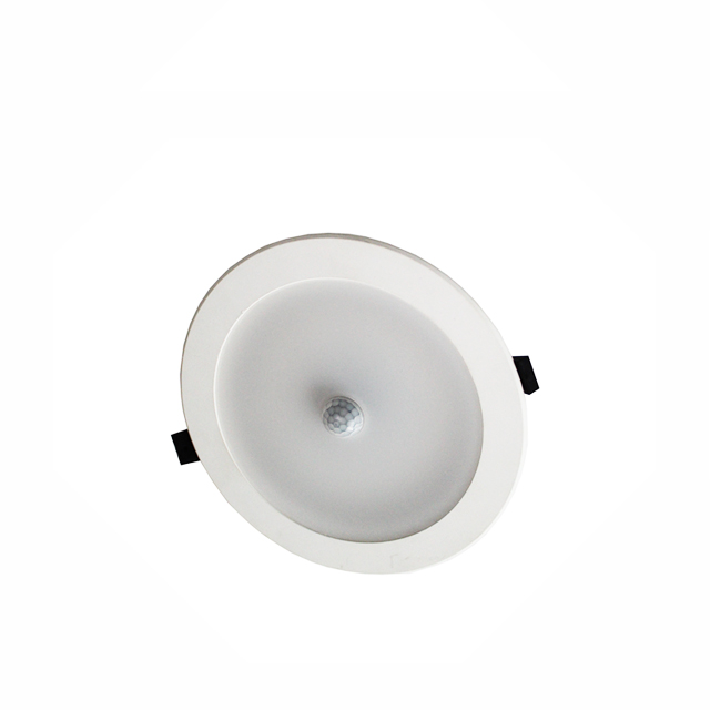 Adjustable 9W infrared round recessed LED downlight with pir sensor