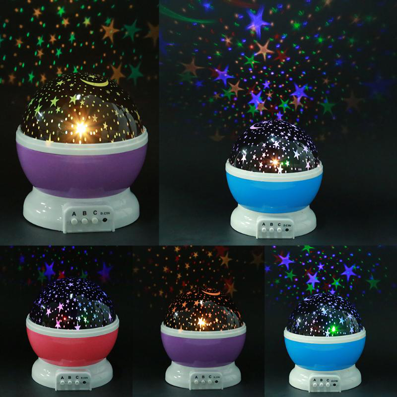 Latest Star Projector moon Lamp Night Light LED starry star light USB Bedroom Party rechargeable night light for child Gift