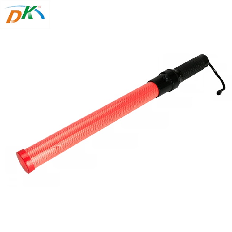 DK Led Traffic Road Safety Police Control LED Light Magnet  Red Wand Baton