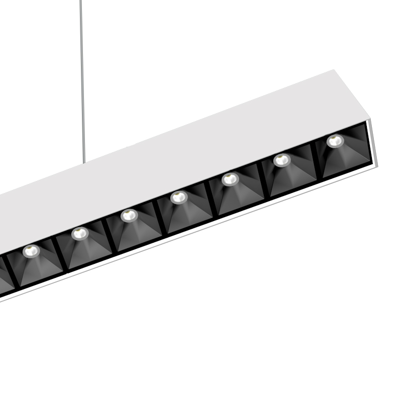 OKT glare free moderne design suspended luminaires 1200mm black led linear light
