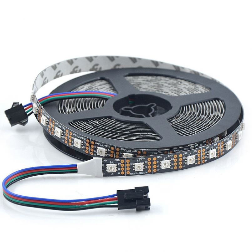 60leds/m addressable rgb led strip apa 102 shenzhen