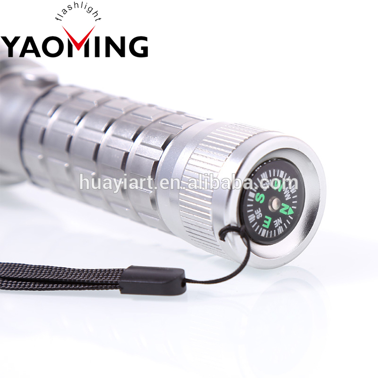 High Brightness Long-Range Self Defend Aluminum Rechargeable Flashlight