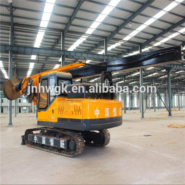20m screw type rotary pile drilling rig for sale with auger drilling